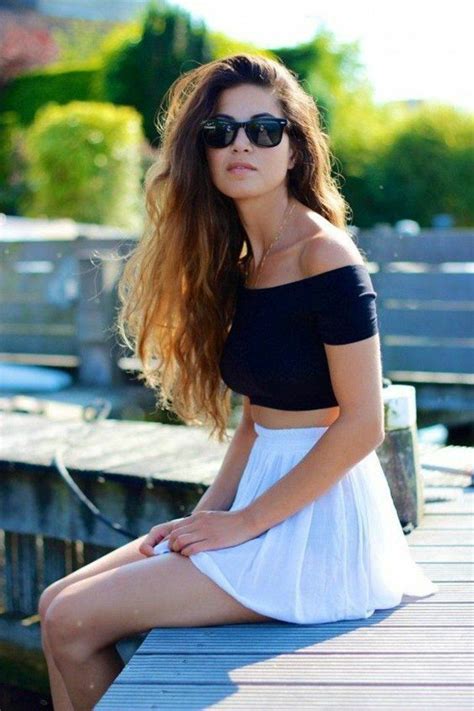 45 cute skater skirt outfit ideas to try this season crop top outfits