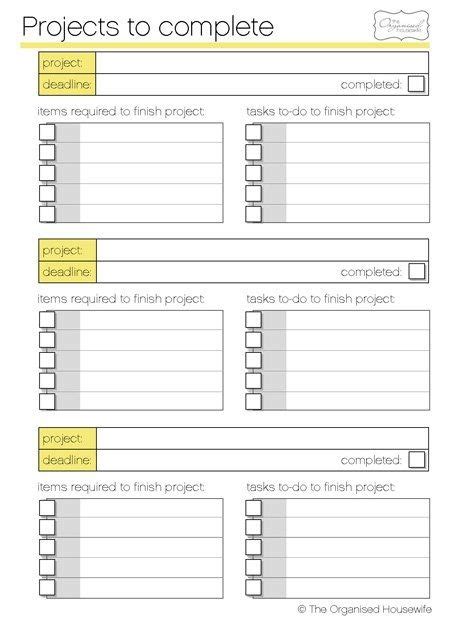 craft project   list  home organization idea   plan