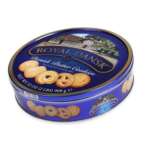 royal dansk  oz danish butter cookies tin mrorganic store