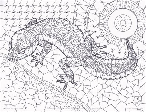 lizard zentangle coloring page  inspirationbyvicki  etsy coloring