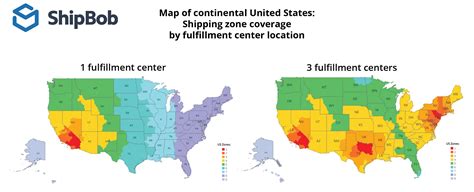 usps postal zone chart map
