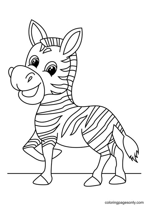 baby zebra coloring pages  printable coloring pages