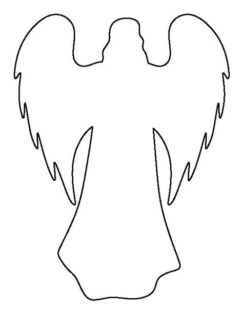 angel wings template  clipart