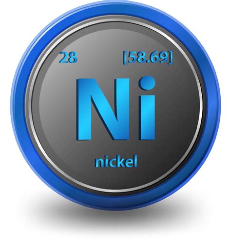 nickel chemical element chemical symbol  atomic number  atomic