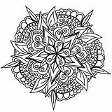 Mandala Vegetal Drawn Hand Petals Creativity Sense Artistic Leaves Colors These Color Beautiful Mandalas Most sketch template