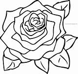 Rose Coloring Flower Pages Wecoloringpage sketch template