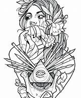 Coloring Pages Tattoo Printable Adult Tattoos Colouring Color Designs Print Star Prissy Book Getcolorings Popular Getdrawings Inspiration sketch template