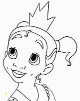 Tiana Coloring Pages Princess Disney Printable Little Baby Frog Girls Colouring Color Kids Print Sheets Prince Cute Template Clipart Divyajanani sketch template