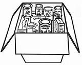 Canned Cliparts sketch template