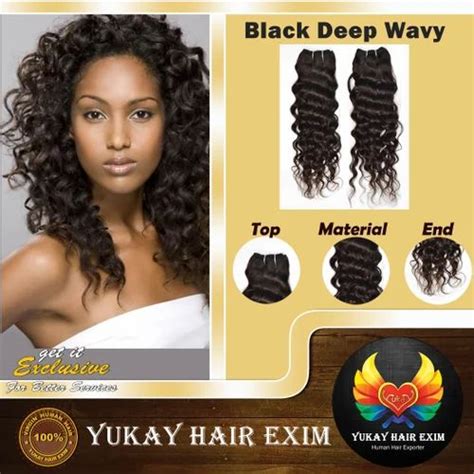 yukay hair s deep black wavy hair pack size 100 gm rs 3500 piece