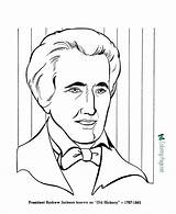 Jackson Andrew Coloring Pages President Presidents Drawing Jefferson Thomas Printable Easy Kids Drawings Sheets Patriotic Getcolorings States United Print Color sketch template