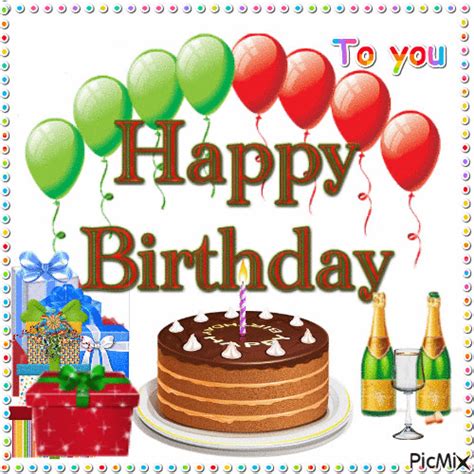 bouncing gift happy birthday   gif pictures   images