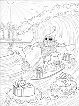 Coloring Pages Christmas Tropical sketch template