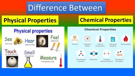 difference  physical properties  chemical properties youtube