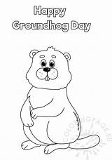 Groundhog Marmot sketch template