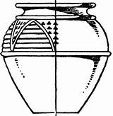 Urn Clipart Drawing Cliparts Prehistoric Large Library Etc sketch template
