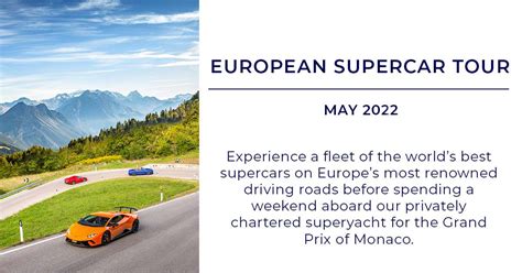luxury tour of europe monaco supercar driving tour