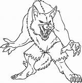 Coloring Pages Wolf Demon Zombie Werewolf Scary Cartoon Wolves Demons Color Print Lineart Adult Angels Printable Werewolves Animal Getdrawings Getcolorings sketch template
