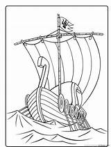 Coloring Viking Ship Pages Printable Popular sketch template