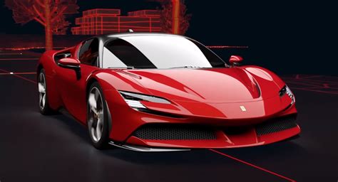 ferrari sfs hybrid powertrain    front wheel drive mode works carscoops