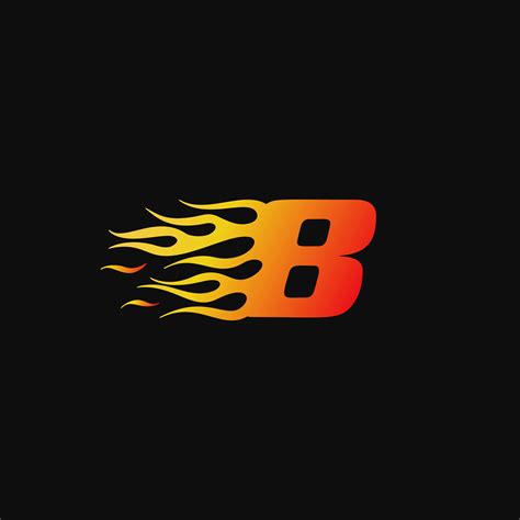 number  burning flame logo design template  vector art  vecteezy