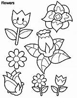 Coloring Crayola Pages Spring Flowers sketch template