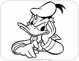 Donald Duck Coloring Pages Disneyclips Impatient sketch template