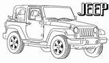 Jeep Wrangler Rubicon Jeeps Coloringfolder Kolorowanka Mewarnai sketch template