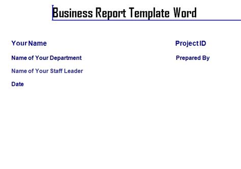 professional business report template word microsoft excel templates