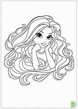 Coloring Moxie Pages Girl Girlz Popular sketch template