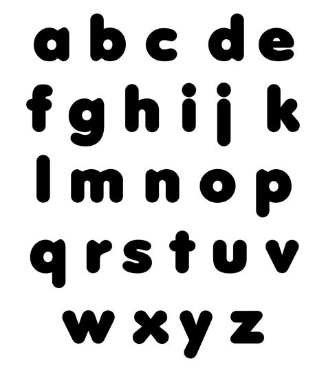 small alphabet letters printable  printable alphabet letters