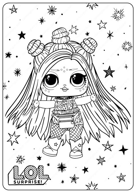 free printable lol surprise hairgoals coloring pages
