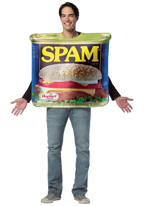 Adult Funny Spam Can Costume Mens Food Costumes