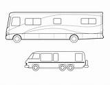 Coloring Motorhomes Openclipart Geeksvgs Line Remixes sketch template