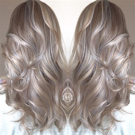 sun kiss hilites ombre silver  gold tones blondes hairstylist