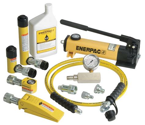 enerpac hydraulic lifting set  ton cylinder stroke     max pressure  psi