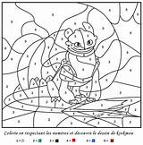 Krokmou Magique Colorier Momes Tresor Dragons Numéros Colorie Decouvre Numéroté Animé sketch template