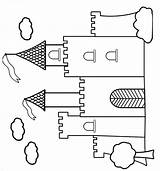 Coloring Castles Pages Print Kids sketch template