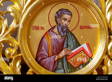 saint matthew  apostle icon handmade greek orthodox icon  apostle