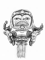 Modok Dreamer Crow sketch template