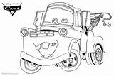 Coloring Mater Cars Pages Tow Pixar Drawing Kids Printable Color Disney Print Paintingvalley Drawings sketch template