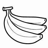 Banana Coloring sketch template