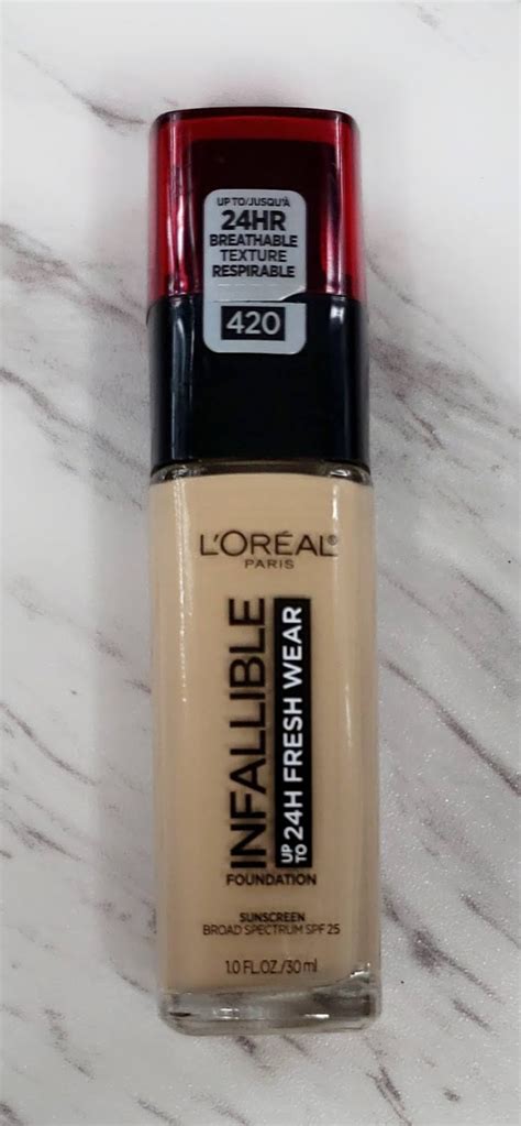 leopard lace  cheesecake review loreal infallible fresh wear  hour foundation full