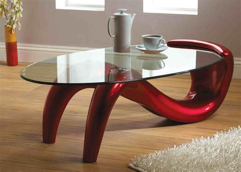 red glass coffee table office furniture  home check