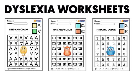 printable dyslexia worksheets  practicepdf  printable