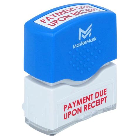 payment due  receipt stamp schwaab