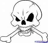 Skull Draw Drawing Decay Drawings Soldier Bones Skulls Dragoart Step sketch template