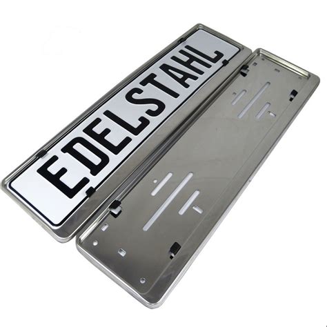 license plate holder stainless steel polished   ebay