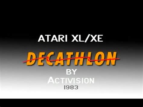 atari xlxe decathlon activision  youtube