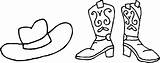 Boot Clipart Outline Cowboy Boots Drawing Easy Cliparts Library sketch template